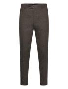 Slhslim-Reed Wool Trs Noos Bottoms Trousers Formal Brown Selected