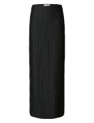 Slfpennie Hw Ankle Skirt Skirts Maxi Skirts Black Selected
