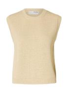 Slfalma Sl Knit Vest Vests Knitted Vests Cream Selected