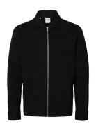 Slhjackie Sweat Zip Jacket Noos Tynd Jakke Black Selected