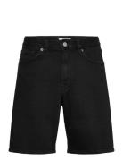 Slhreg Alex Black Denim Shorts Bottoms Shorts Denim Black Selected