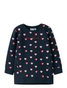 Nmflia Sweat Tunic Bru Tops Sweatshirts & Hoodies Sweatshirts Navy Nam...