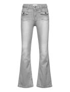 Flared Jeans With Pocket Bottoms Jeans Bootcut Jeans Grey Mango