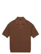 Banks Tops Polos Short-sleeved Brown Reiss