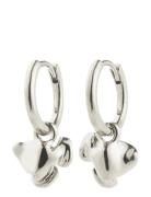 Luis Earrings Silver-Plated Accessories Jewellery Earrings Hoops Silve...