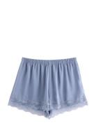 Shorts Lace Satin Shorts Blue Lindex