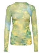 Calgary Tops T-shirts & Tops Long-sleeved Green Desigual