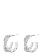 Fanny Double Oval Ear Accessories Jewellery Earrings Hoops Silver SNÖ ...