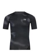 Ua Hg Armour Printed Ss Sport T-Kortærmet Skjorte Black Under Armour
