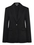 Ponte Slim Blazer Blazers Single Breasted Blazers Black Calvin Klein