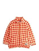 Gingham Aop Fleece Jacket Outerwear Fleece Outerwear Fleece Jackets Re...