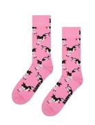 Cow Sock Lingerie Socks Regular Socks Pink Happy Socks