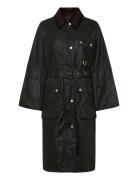 Barbour Milda Wax Jacket Trenchcoat Frakke Black Barbour
