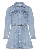 Knot Denim Dress Dresses & Skirts Dresses Casual Dresses Long-sleeved ...