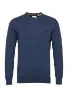 Cotton Yd Sweater Tops Knitwear Round Necks Navy Timberland