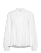 Matti Blouse Tops Blouses Long-sleeved White Noella