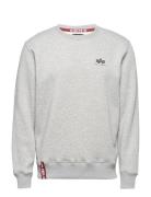 Basic Sweater Small Logo Tops Sweatshirts & Hoodies Sweatshirts Grey A...