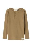 Tee Ls Tops T-shirts Long-sleeved T-Skjorte Brown MarMar Copenhagen