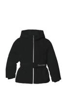Classic Belted Jacket Foret Jakke Black Calvin Klein