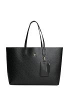 Th Icon Tote Mono Shopper Taske Black Tommy Hilfiger