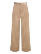 Lelouis Bottoms Trousers Wide Leg Beige Munthe