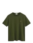 Reg Shield Ss T-Shirt Tops T-Kortærmet Skjorte Green GANT