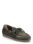 Marin Shoes Flat Loafers Khaki Green Pavement