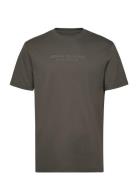 T-Shirt Tops T-Kortærmet Skjorte Khaki Green Armani Exchange