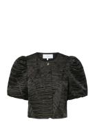 Yasvibe Ss Top - Ex Blazers Cropped Blazers Black YAS