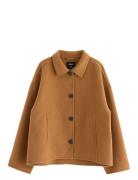 Jakke I Uldblanding Uldjakke Jakke Beige Lindex