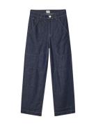 Cosy Denim Bonnie Pants Bottoms Jeans Straight-regular Navy Mads Nørga...