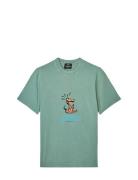 Cotton Jersey Sweathart Frode Tee Tops T-Kortærmet Skjorte Green Mads ...
