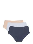 Hipster 3Pk Trusser, Tanga Briefs Multi/patterned Calvin Klein