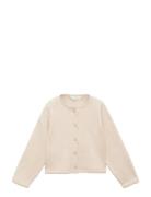 Knitted Button Cardigan Tops Knitwear Cardigans Beige Mango