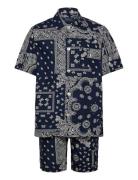 Striped Cotton Pajama Set Pyjamas Nattøj Navy Polo Ralph Lauren