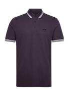 Paddy Sport Polos Short-sleeved Purple BOSS