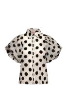 Bobby Shirt Tops Blouses Short-sleeved White Hunkøn