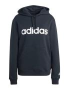 W Lin Ft Hd Sport Sweatshirts & Hoodies Hoodies Black Adidas Sportswea...