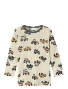 Nmmwang Wool Needle Ls Top Noos Tops T-shirts Long-sleeved T-Skjorte M...