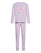 Nkfnightset Pastel Lilac Magical Noos Pyjamassæt Purple Name It