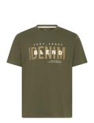 Bhkiman Tee Tops T-Kortærmet Skjorte Khaki Green Blend