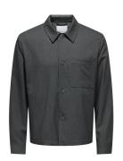 Onsmiro Tailored Reg 0346 Overshirt Frml Tops Overshirts Grey ONLY & S...