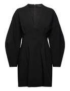 Azra Twill Wrap Dress Kort Kjole Black French Connection