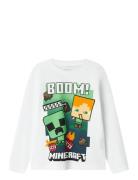 Nkmac Minecraft Ls Nreg Top Box Noos Bfu Tops T-shirts Long-sleeved T-...