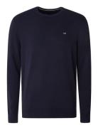 Bradley Cotton Crew Sweater Tops Knitwear Round Necks Navy Lexington C...