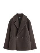 Jacket Delilah Uldjakke Jakke Brown Lindex