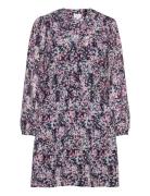 D6Lucy Printed Mini Dress Kort Kjole Purple Dante6
