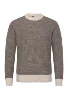 Slhrai Ls Knit Crew Neck Noos Tops Knitwear Round Necks Brown Selected