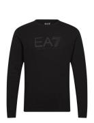 T-Shirt Tops T-Langærmet Skjorte Black EA7