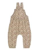 Overall Aop Jumpsuit Beige Minymo